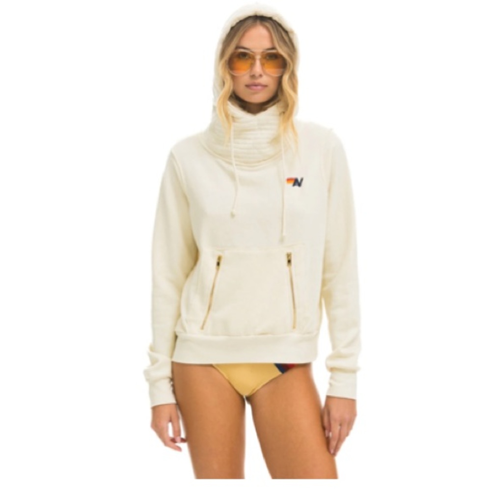 NINJA PULLOVER HOODIE -
VINTAGE WHITE XS